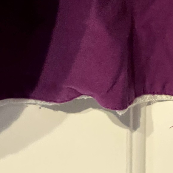 Matilda Jane Womens Top Size Small‎ Lace White Overlay Purple Lined SS Polyester - Picture 5 of 6